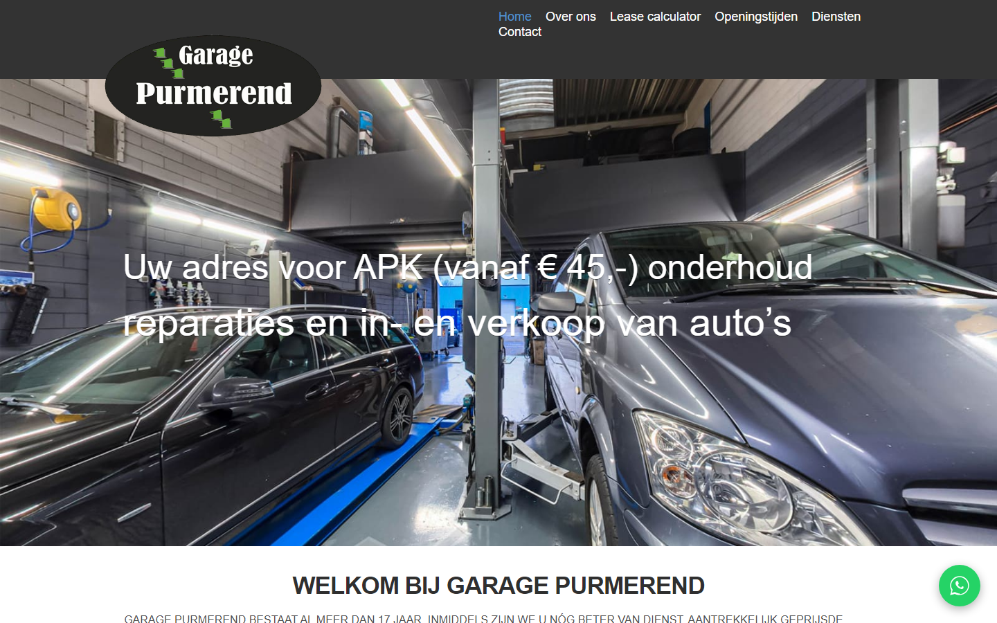 Voorbeeld van Garage Purmerend met toevoegingen